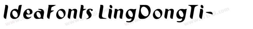 IdeaFonts LingDongTi字体转换